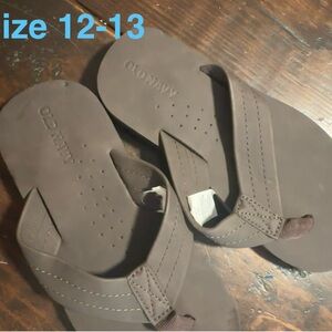 Old Navy Boys Brown Flip Flop Sandals